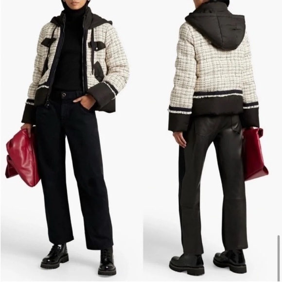 Veronica Beard Camrose Tweed Puffer Jacket - Picture 4 of 12